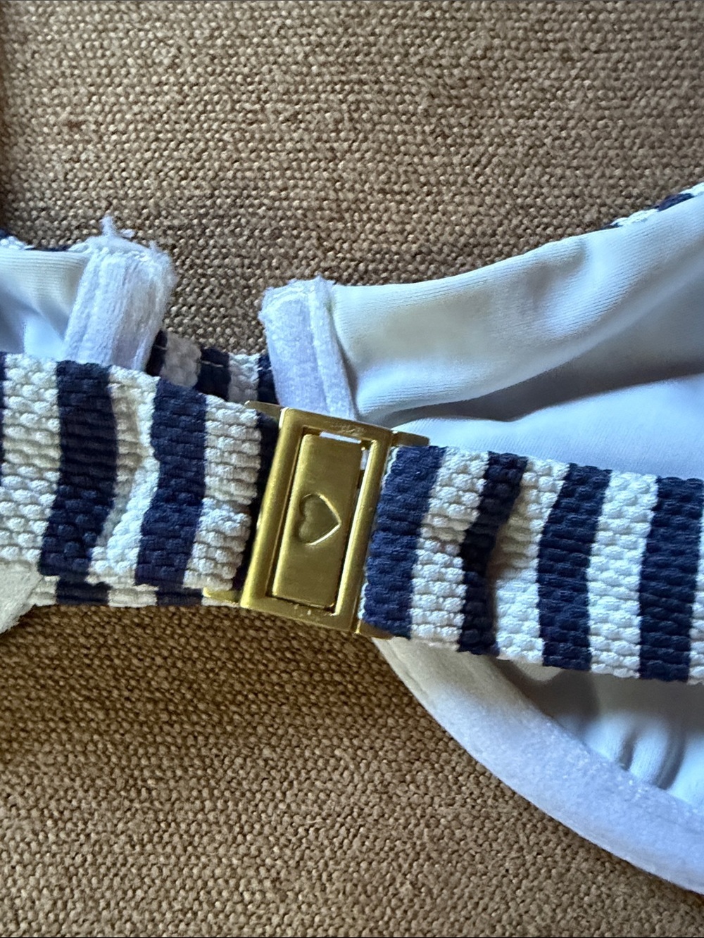 Fella Swim X Maggie Marilyn Navy Stripe Casanova Top Navy — image 4 of 6